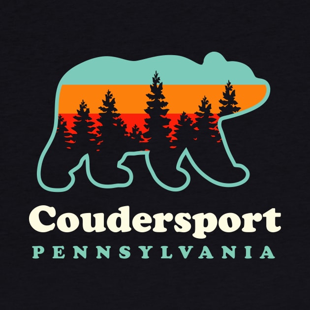 Coudersport Pennsylvania Hunting Hiking Camping Bear by PodDesignShop